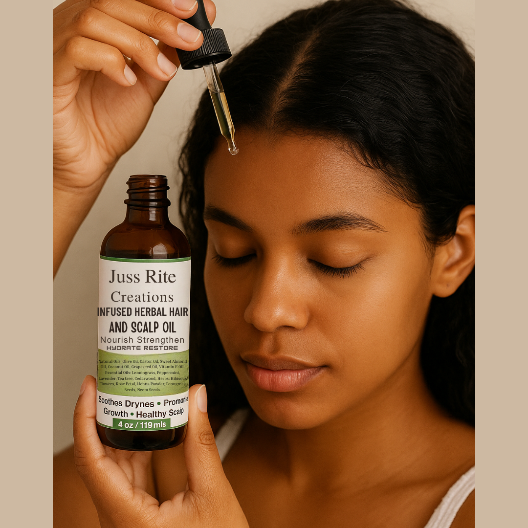 Best Nourishing Infused Herbal Hair and Scalp Oil-4oz